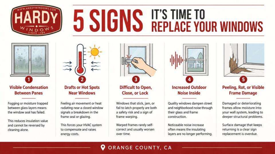 Signs to Replace Your Windows in Orange County, CA Infographic